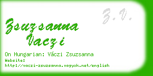 zsuzsanna vaczi business card