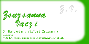 zsuzsanna vaczi business card